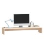 Supporto per Monitor 100x27x15 cm in Legno Massello di Pino