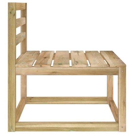 Divani Centrali Giardino Pallet 2pz Legno Pino Impregnato Verde