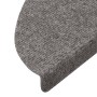 Tappetini Autoadesivi per Scale 10pz Grigi 56x17x3 cm