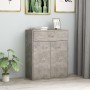 Credenza Grigio Cemento 60x30x75 cm in Legno Multistrato