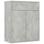 Credenza Grigio Cemento 60x30x75 cm in Legno Multistrato