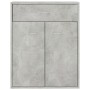 Credenza Grigio Cemento 60x30x75 cm in Legno Multistrato