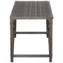Panchina da Giardino 120 cm in Polyrattan Grigio