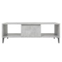 Tavolino Salotto Grigio Cemento 103,5x60x35cm Legno Multistrato