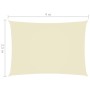 Parasole a Vela Oxford Rettangolare 2,5x4 m Crema