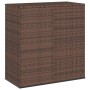 Contenitore da Giardino in Rattan PE 100x49x103,5 cm Marrone