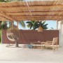 Tenda Laterale Retrattile per Patio 140x600 cm Marrone