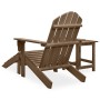 Sedia Adirondack con Ottomana e Tavolo Abete Massello Marrone