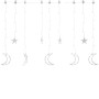 Luci Fatate Stella e Luna con Telecomando 138 LED Colorate