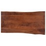 Tavolino da Caffè con Bordi Vivi 115x60x40 cm Massello Acacia