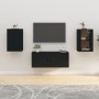 Mobili Porta TV a Parete 2 pz Nero 40x34,5x60 cm