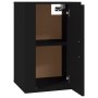 Mobili Porta TV a Parete 2 pz Nero 40x34,5x60 cm