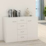 Credenza Bianca 88x30x65 cm in Legno Multistrato