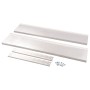 Mensola a Sospensione a 2 Livelli in Acciaio Inox 150x30 cm