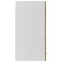 Mobile Pensile con Vetro Rovere Sonoma 60x31x60 cm Multistrato