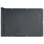 Paravento da Balcone in Tessuto Oxford 75x400 cm Antracite