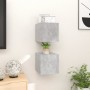 Mobili Porta TV a Parete 2pz Grigio Cemento 30,5x30x30 cm