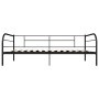 Telaio Divano Letto Nero in Metallo 90x200 cm