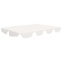 Baldacchino per Dondolo Giardino Bianco 150/130x105/70 cm