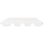 Baldacchino per Dondolo Giardino Bianco 150/130x105/70 cm
