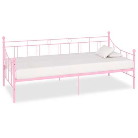 Telaio Divano Letto Rosa in Metallo 90x200 cm