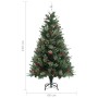 Albero di Natale con Pigne Verde 150 cm in PVC e PE