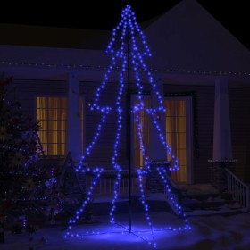 Albero di Natale a Cono 360 LED per Interni Esterni 143x250 cm