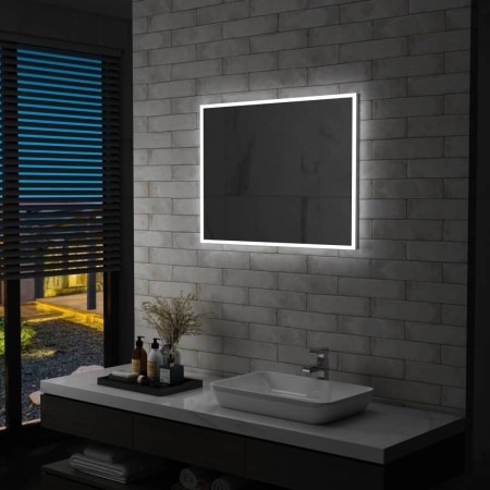 Specchio da Parete a LED per Bagno 80x60 cm