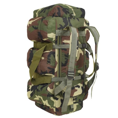 Borsone da Viaggio Stile Militare 3 in 1 90 L Mimetico