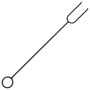 Braciere con Attizzatoio 49 cm in Acciaio