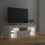 Mobile Porta TV con Luci LED Bianco 120x35x40 cm