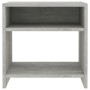 Comodini 2 pz Grigio Cemento 40x30x40 cm in Legno Multistrato