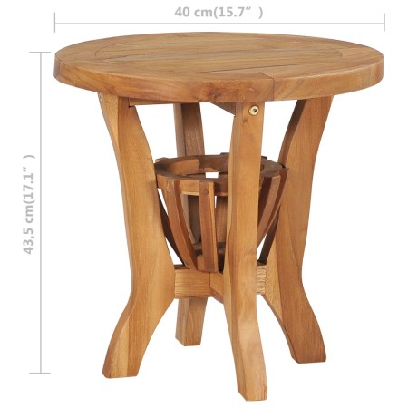 Set da Bistrot da Giardino 3 pz in Legno Massello di Teak