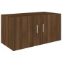 Armadietto da Muro Rovere Marrone 80x39x40cm Legno Multistrato