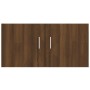 Armadietto da Muro Rovere Marrone 80x39x40cm Legno Multistrato