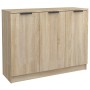 Credenza Rovere Sonoma 90,5x30x70 cm in Legno Multistrato