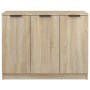 Credenza Rovere Sonoma 90,5x30x70 cm in Legno Multistrato