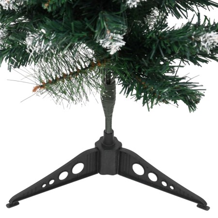 Albero di Natale Artificiale Supporto Verde e Bianco 60 cm PVC