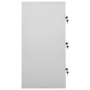 Armadietto con Chiave Grigio Chiaro 90x45x92,5 cm in Acciaio