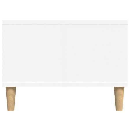 Tavolino da Salotto Bianco 90x50x36,5 cm in Legno Multistrato