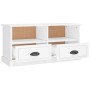 Mobile Porta TV Bianco 93x35,5x45 cm in Legno Multistrato