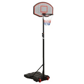 Supporto per Pallacanestro Nero 216-250 cm Polietilene