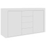 Credenza Bianca 120x36x69 cm in Legno Multistrato