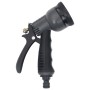 Tubo da Giardino con Ugello Spray Argento 0,6" 15 m in Acciaio