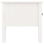 Tavolino Bianco 50x50x49 cm Legno Massello di Pino