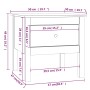 Tavolino Bianco 50x50x49 cm Legno Massello di Pino