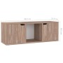 Mobile TV Grigio Rovere Sonoma 88,5x27,5x30,5 cm Multistrato