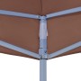 Tetto per Tendone per Feste 4x3 m Marrone 270 g/m²