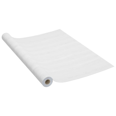 Pellicola Autoadesiva per Mobili Legno Bianco 500x90 cm in PVC