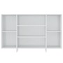 Credenza Bianco Lucido 120x30x75 cm in Truciolato